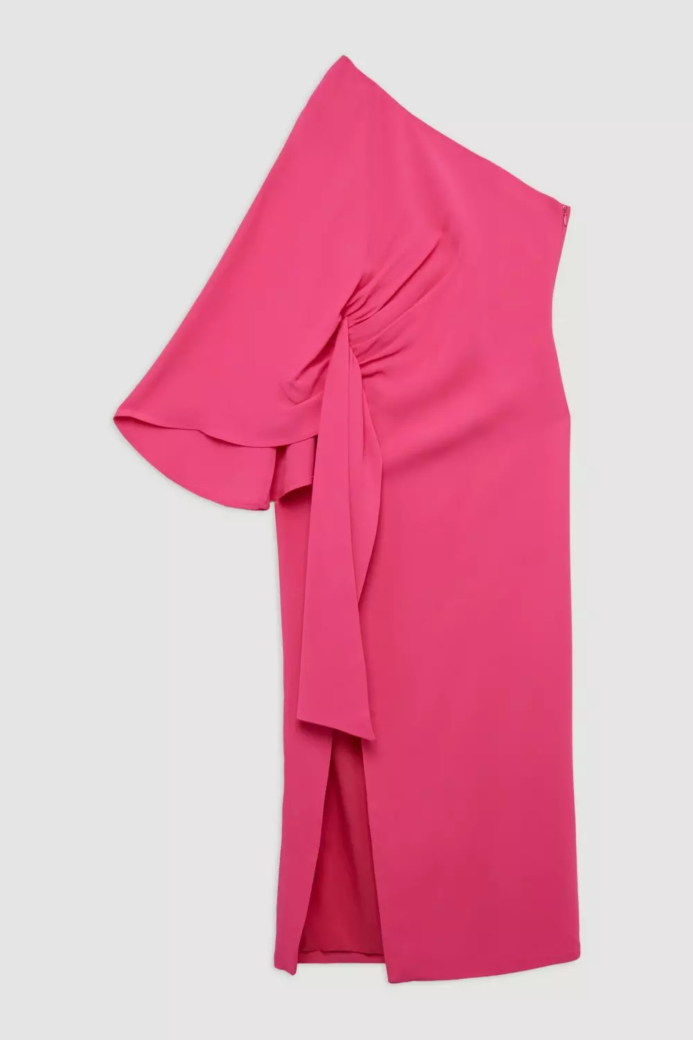 Karen Millen：Vネックラップワンピース Karen Millen カレンミレン スクエアネック ミディ ワンピース